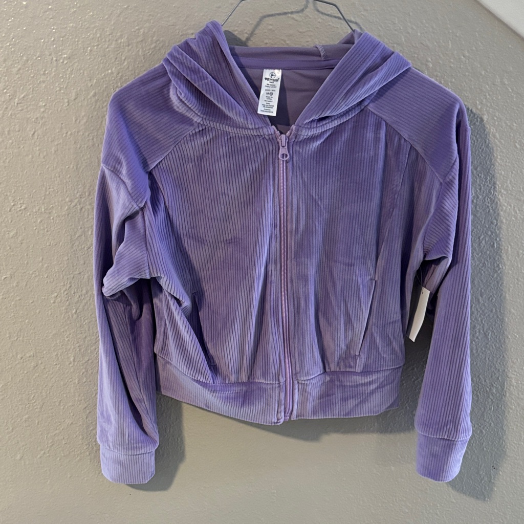 Nwt 2 Piece Set Purple Hooded Jacket And Pants